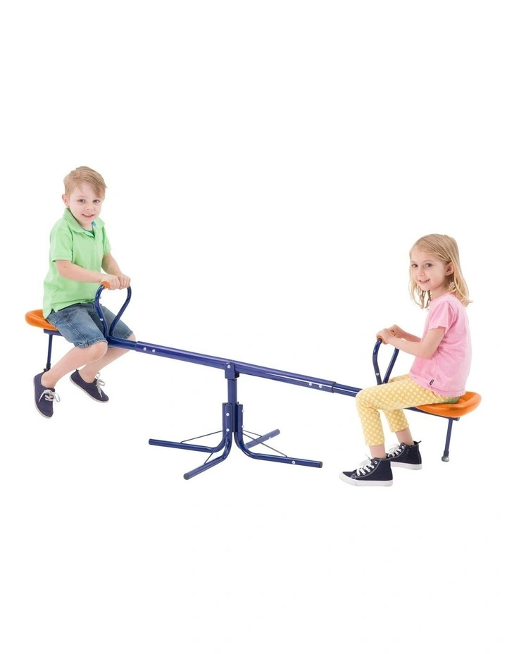 Action Rotating Spinning See Saw Blue and Orange image 2