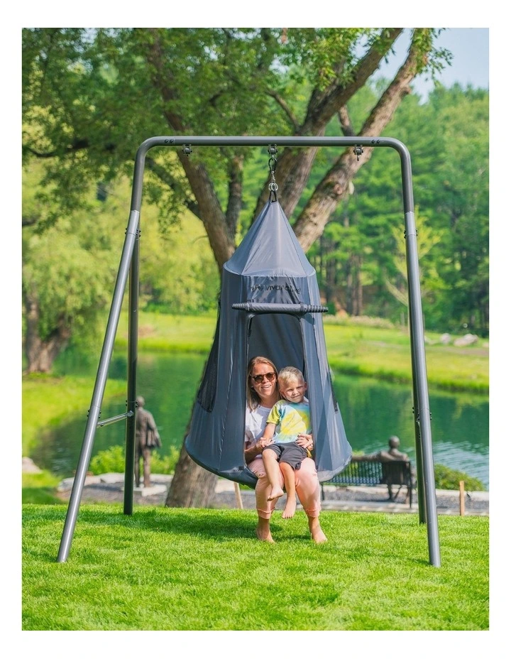 TitanFlex Swing Set with Saucer Tent Swing image 2