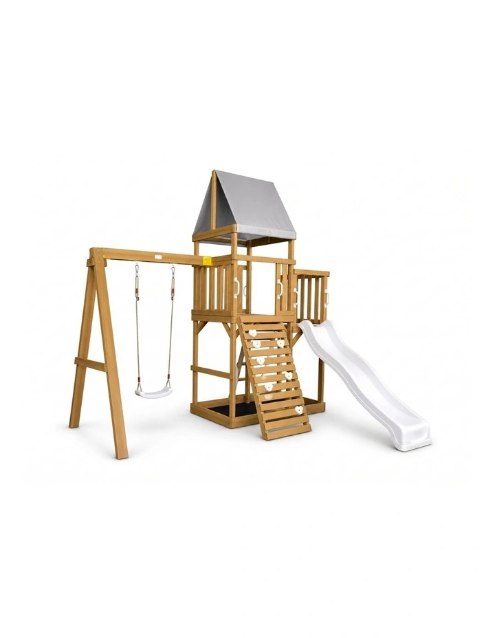 Georgia Swing Fort - Bright White Slide & Accessories image 1