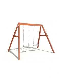Lucas Swing Set - Pearl White Swings