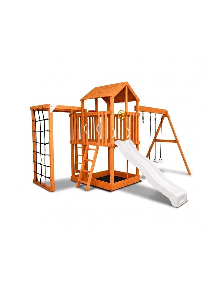 Hide & Seek Kids - River Fort Set - Bright White Slide & Accessories image 1