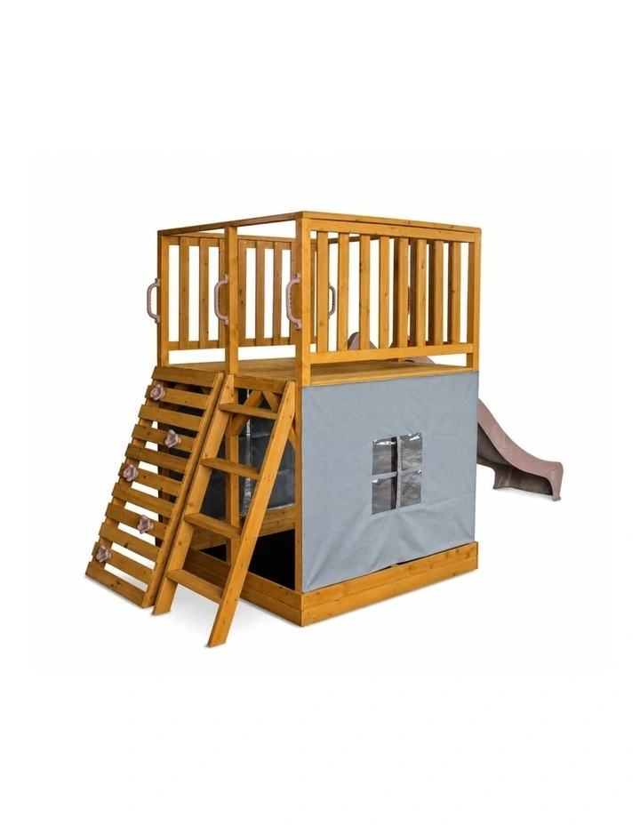 The Henry Hideout Cubby House - Pearl Rose Slide & Accessories image 2