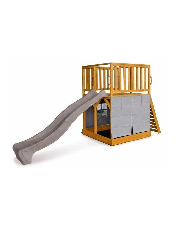 The Henry Hideout Cubby House - Pearl Bronze Slide & Accessories image 1