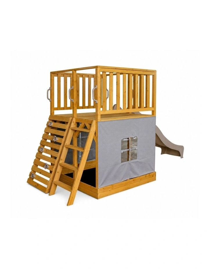 The Henry Hideout Cubby House - Pearl Bronze Slide & Accessories image 2