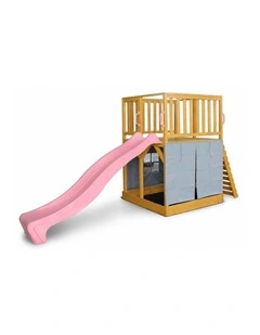 The Henry Hideout Cubby House - Pink Slide & Accessories