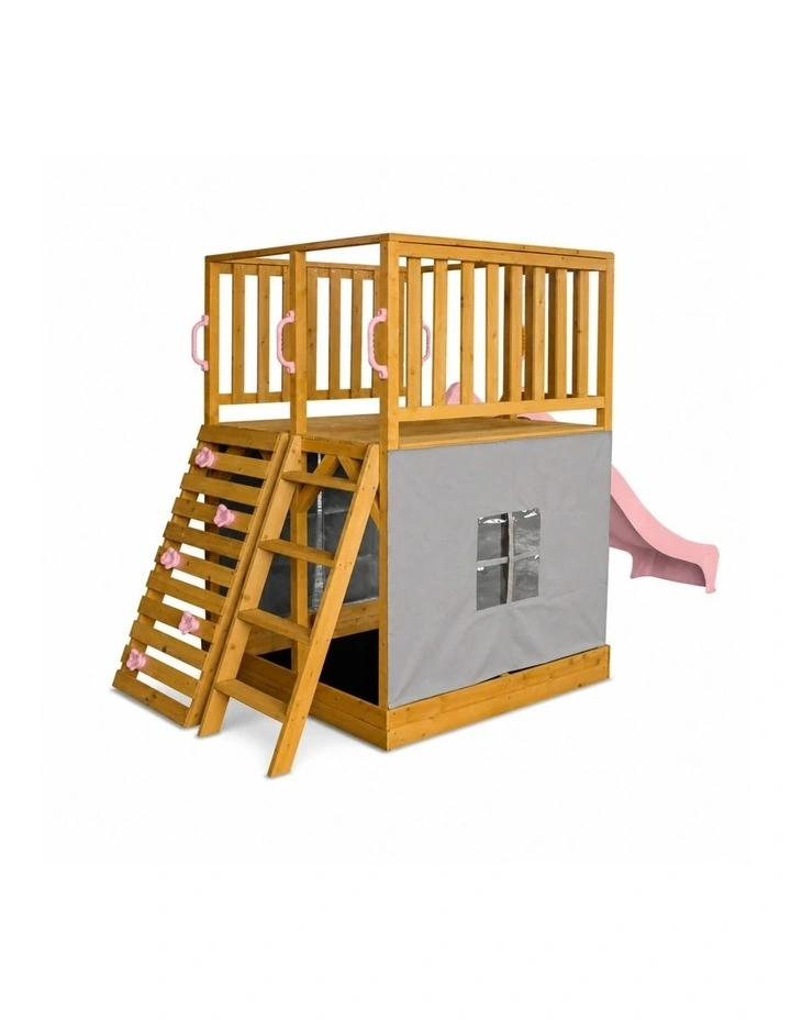 The Henry Hideout Cubby House - Pink Slide & Accessories image 2