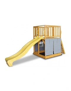 The Henry Hideout Cubby House - Yellow Slide & Accessories