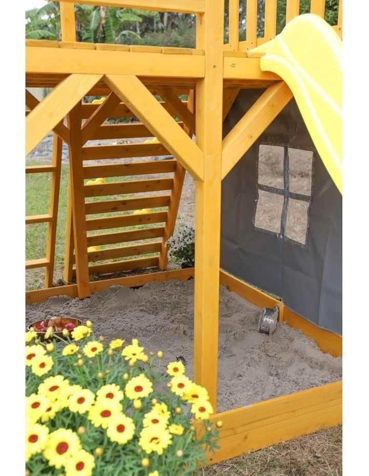 The Henry Hideout Cubby House - Bright White Slide & Accessories image 5