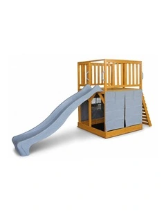 The Henry Hideout Cubby House - Pearl Blue Slide & Accessories