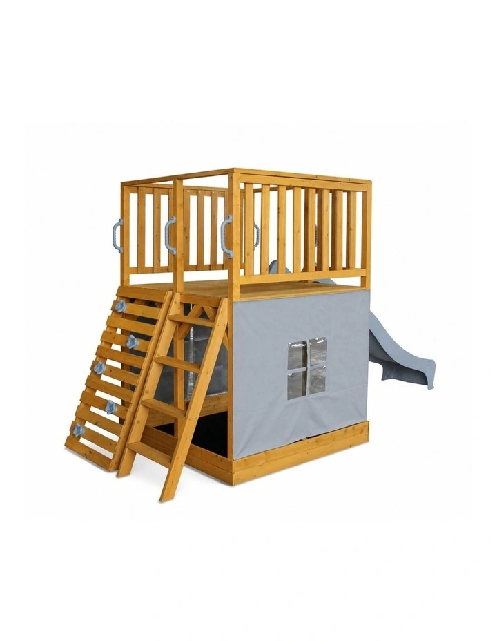The Henry Hideout Cubby House - Pearl Blue Slide & Accessories image 2