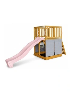 The Henry Hideout Cubby House - Baby Pink Slide & Accessories