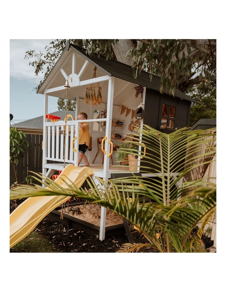 My Kidz Shack Cubby House - Pearl White Slide & Accessories image 7