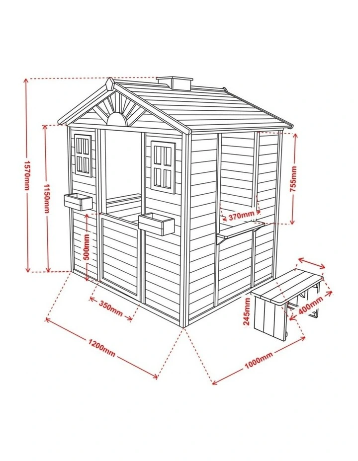 Arlo Timber Cubby House image 3