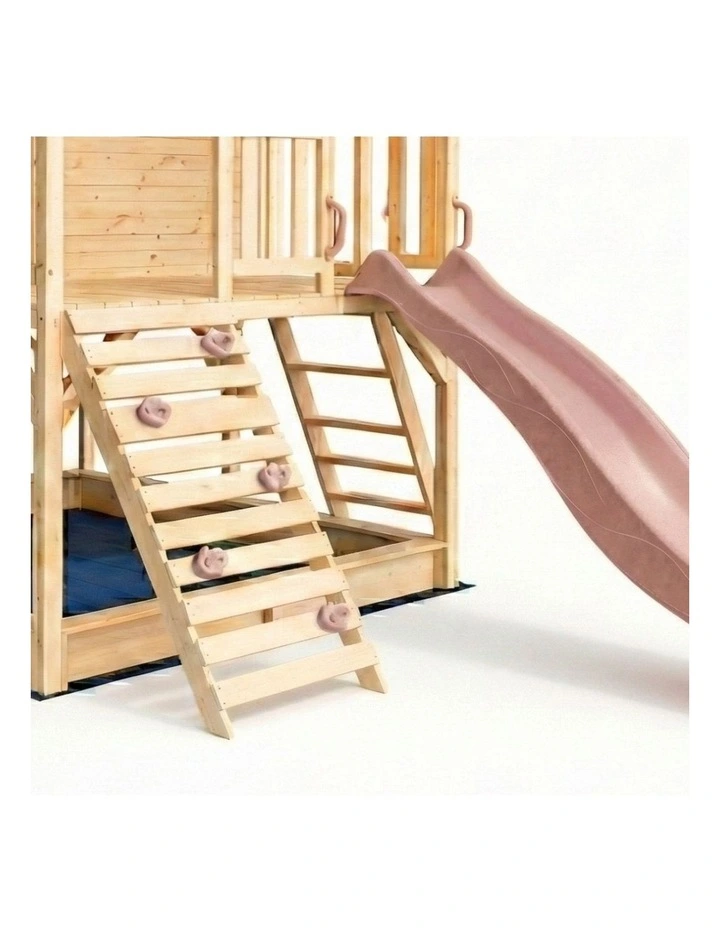Marlie Cubby House - 2.2m Pearl Rose Slide & Acessories image 2