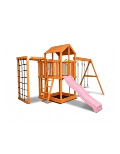 Hide & Seek Kids - River Fort Set - Pink Slide & Accessories