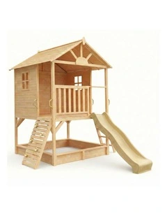 My Kidz Shack Cubby House - Pearl Gold Slide & Accessories