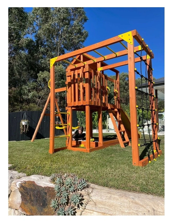 Hide & Seek Kids - River Fort Set - Pearl Grey Slide & Accessories image 4
