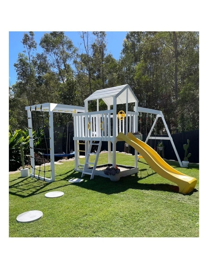 Hide & Seek Kids - River Fort Set - Pearl Grey Slide & Accessories image 6