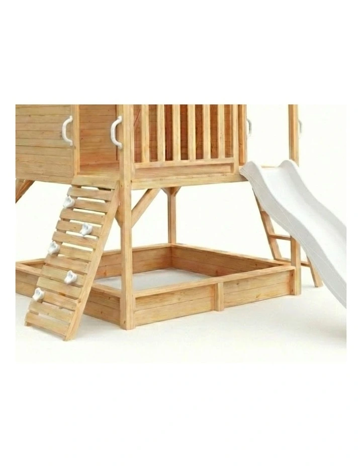 My Kidz Shack Cubby House - Bright White Slide & Accessories image 2