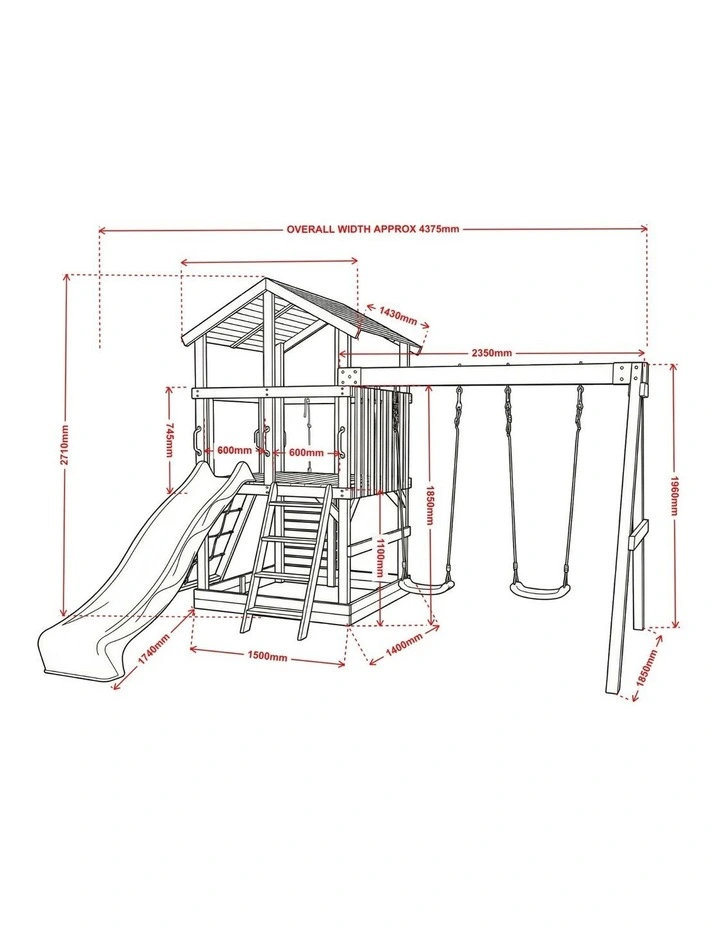 Matilda Play Set - Pearl White Slide Accessories image 3