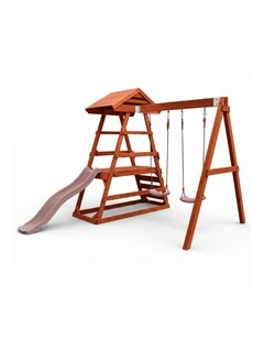 Milo Swing Set - Pearl Rose Slide & Accessories