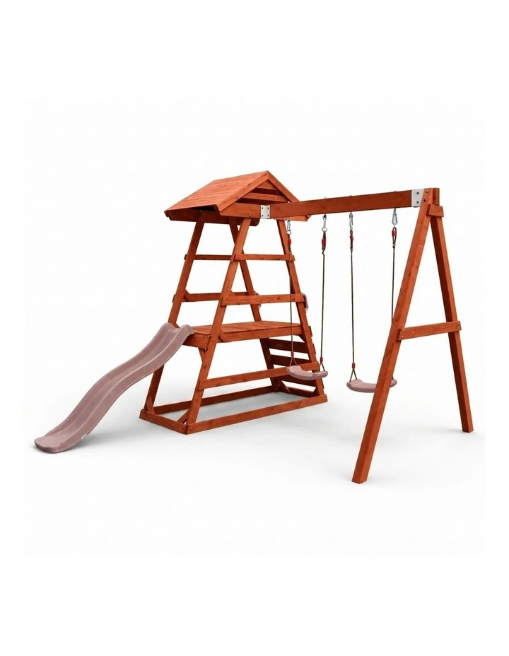 Milo Swing Set - Pearl Rose Slide & Accessories image 1