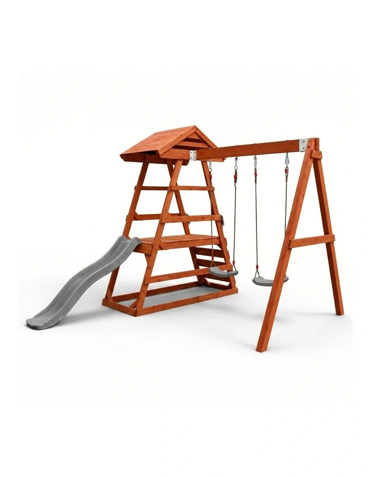 Milo Swing Set - Pearl Grey Slide & Accessories image 1