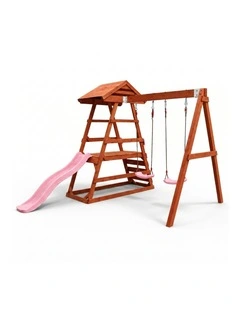 Milo Swing Set - Pink Slide & Accessories
