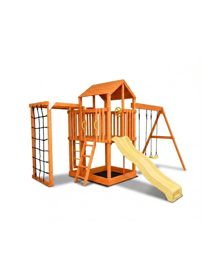 Hide & Seek Kids - River Fort Set - Yellow Slide & Accessories image 1