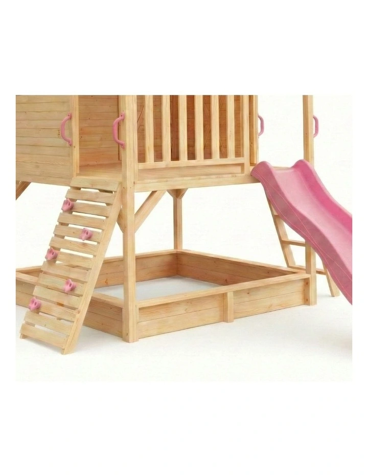 My Kidz Shack Cubby House - Pink Slide & Accessories image 2