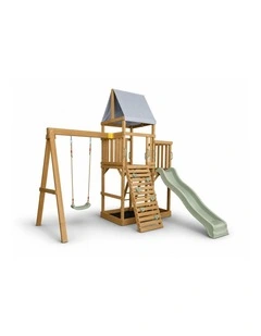 Georgia Swing Fort - Sage Slide & Accessories