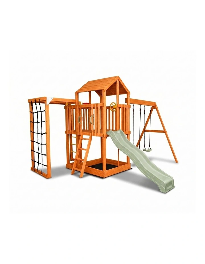 Hide & Seek Kids - River Fort Set - Sage Slide & Accessories image 1