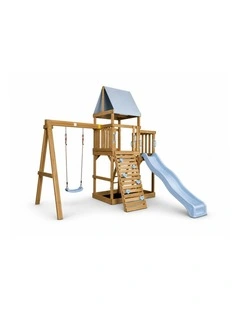Georgia Swing Fort - Baby Blue Slide & Accessories