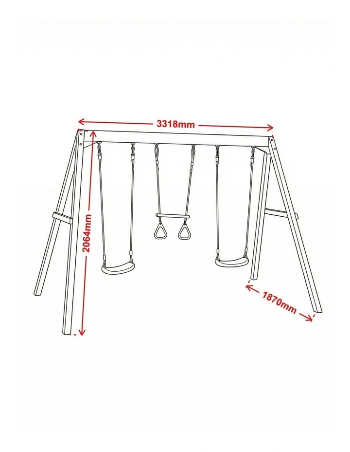 Waratah Swing Set - Sage Swings image 2