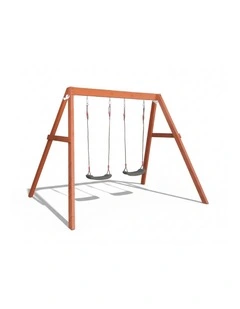 Lucas Swing Set - Pearl Grey Swings