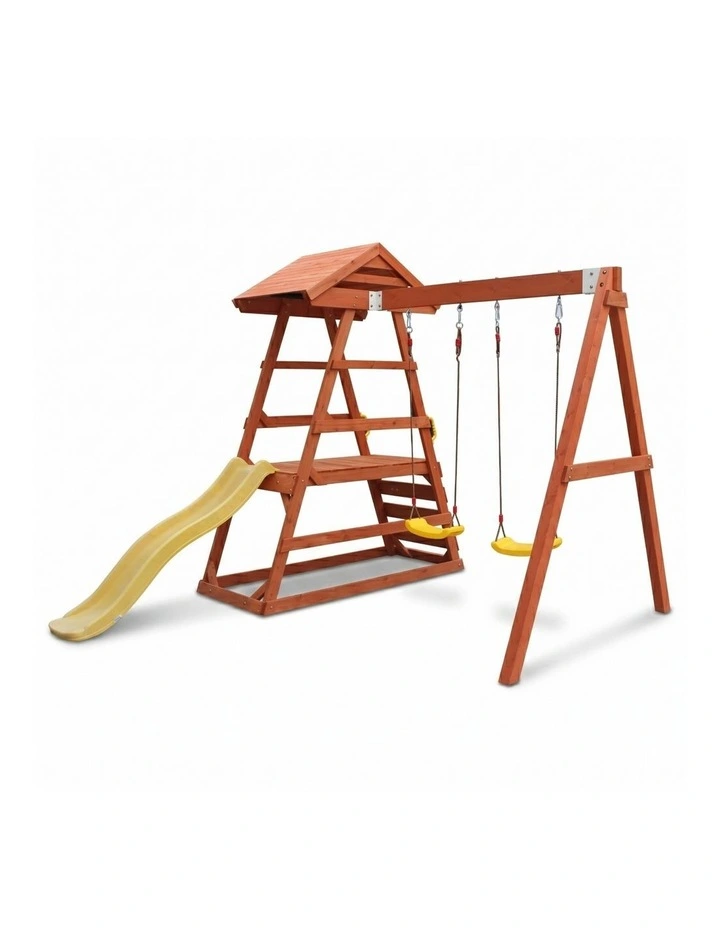 Milo Swing Set - Yellow Slide & Accessories image 1
