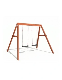 Lucas Swing Set - Black Swings