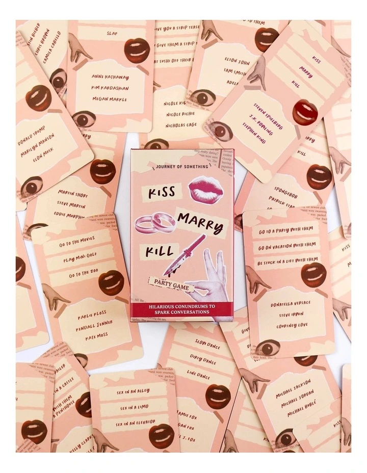 60-Card Party Kiss Marry Kill Cards Game image 3
