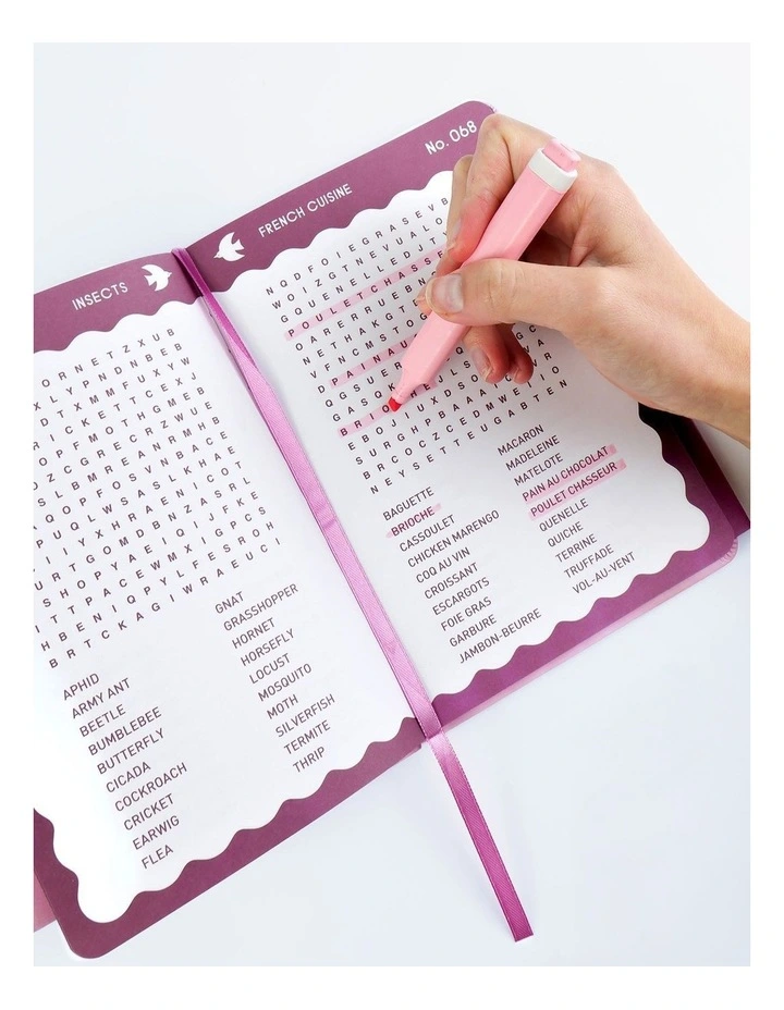 Word Search Puzzle Book Embossed Cover Themed Puzzles image 2