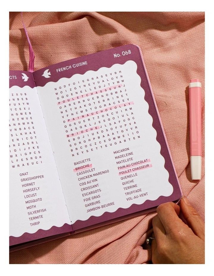 Word Search Puzzle Book Embossed Cover Themed Puzzles image 4