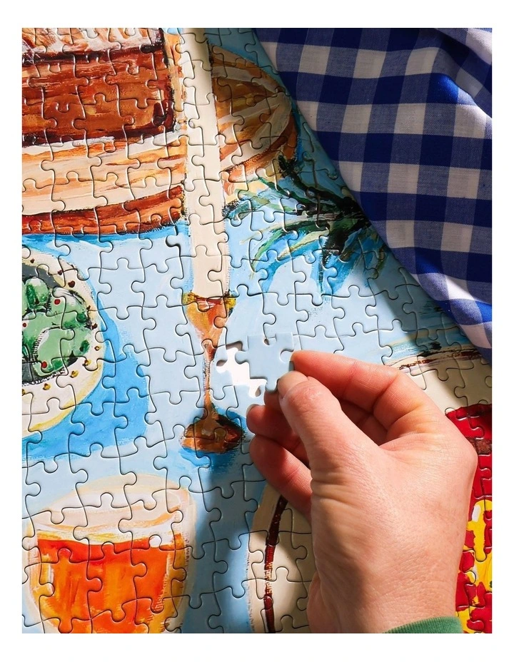 Feast On The Sunlit Terrace Puzzle 1000 Piece image 5