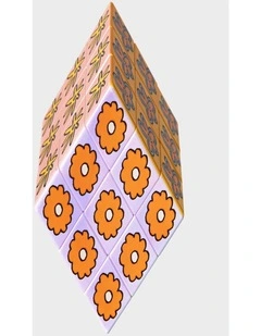 Flower Pop Art Cube Puzzle