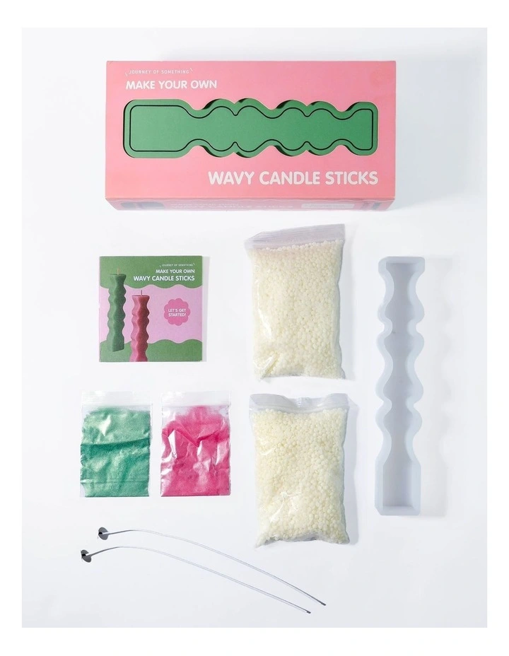 Make Two Wavy Candle Making Kit image 2