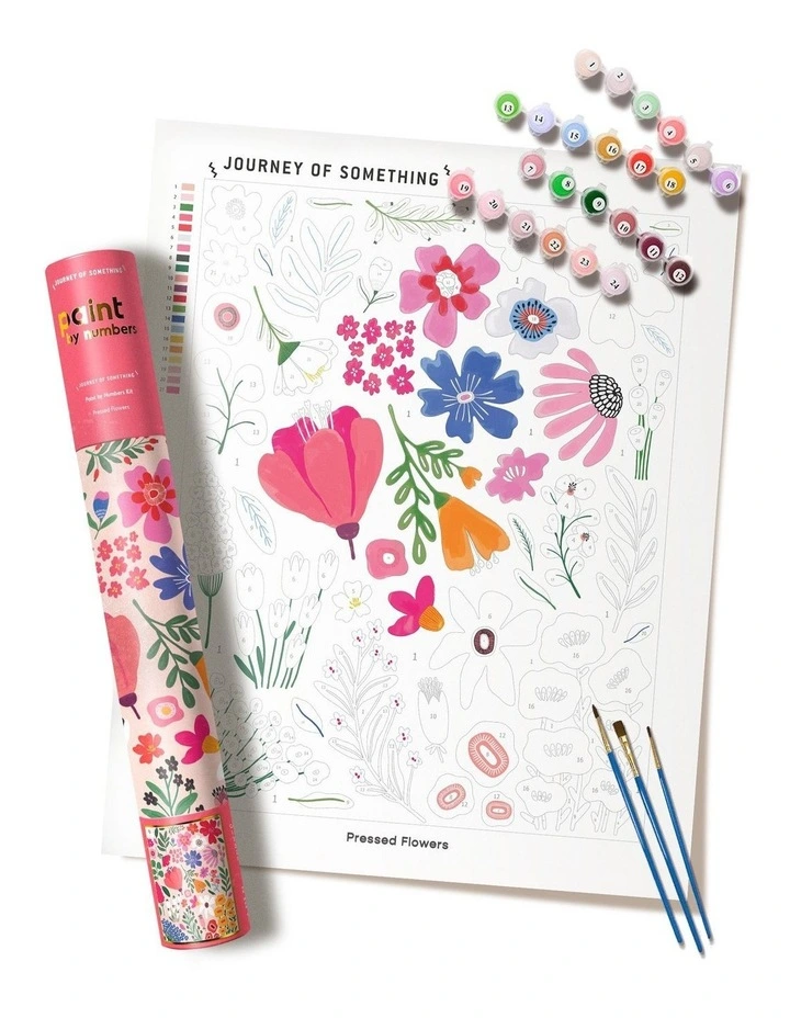 Pressed Flowers Paint By Numbers Kit image 2