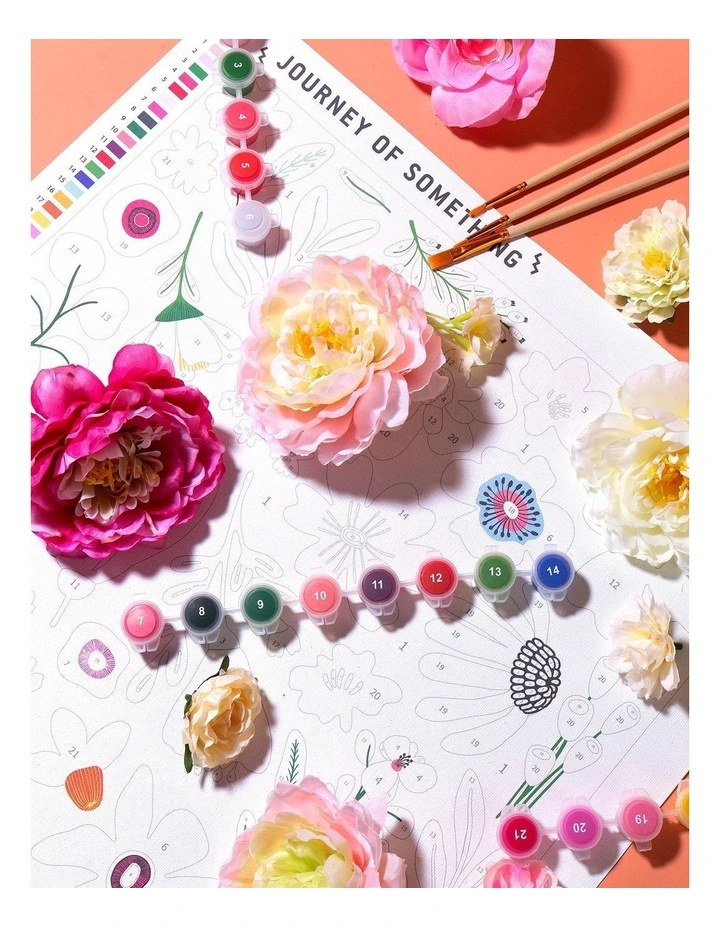 Pressed Flowers Paint By Numbers Kit image 3