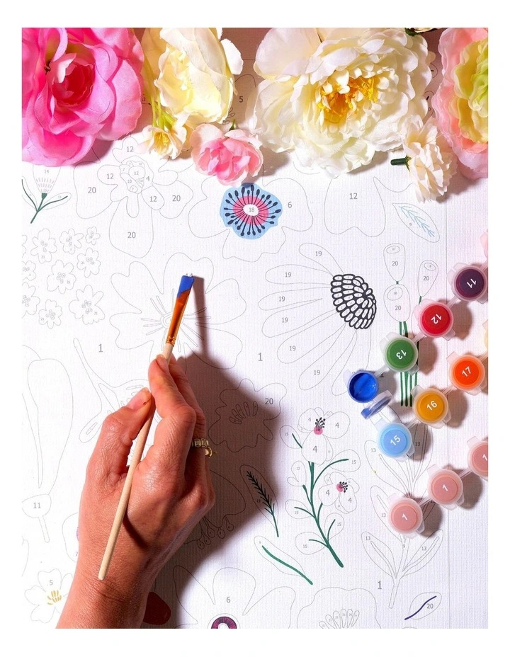 Pressed Flowers Paint By Numbers Kit image 4
