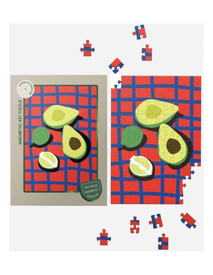 Journey of Something 100 Piece Magnetic Puzzle - Avocado is Life image 1