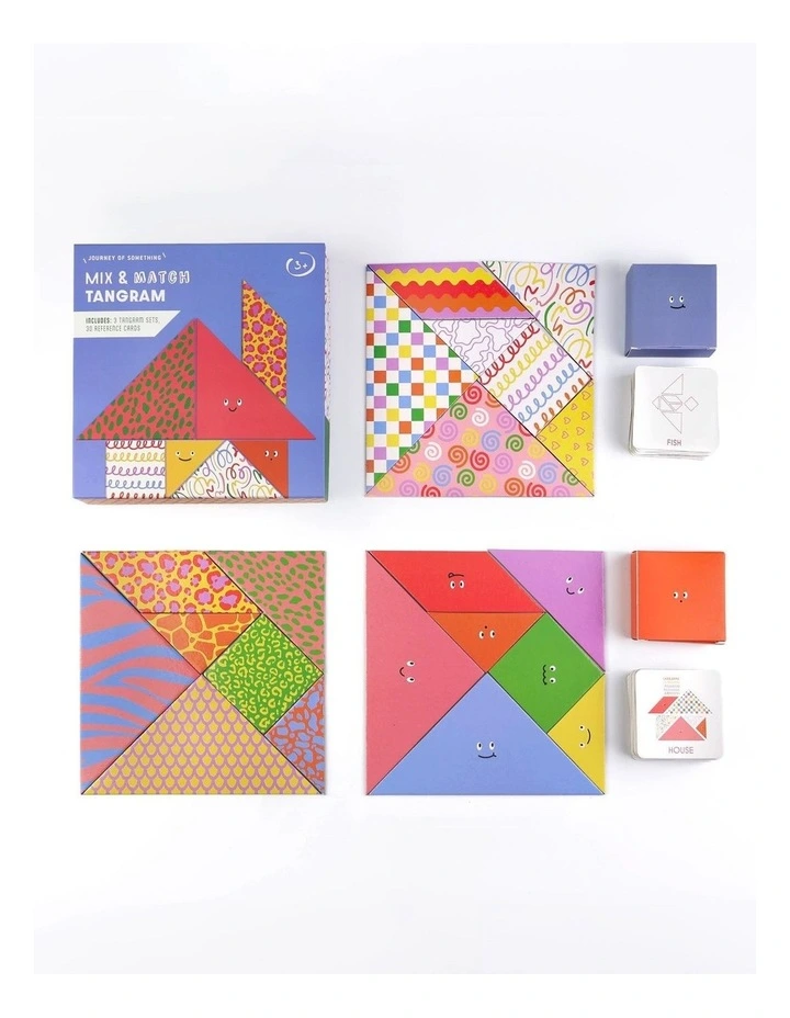 3 Mix & Match Tangram Puzzle Sets image 2