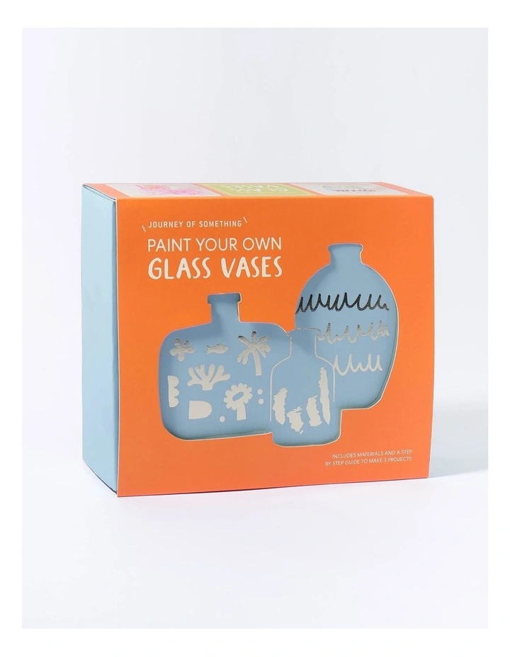 Paint Your Own Glass Vases in Glass Painting Kit image 1