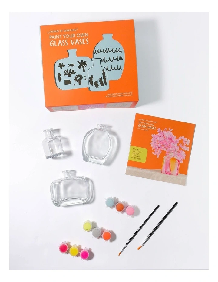 Paint Your Own Glass Vases in Glass Painting Kit image 2